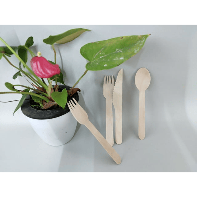 TXV Mart Wooden Disposable Forks, 100pcs, 6in Biodegradable Fork, Compostable Forks, Compostable Cutlery, Wooden Disposable Cutler - SJB-DIAMOND ELITES