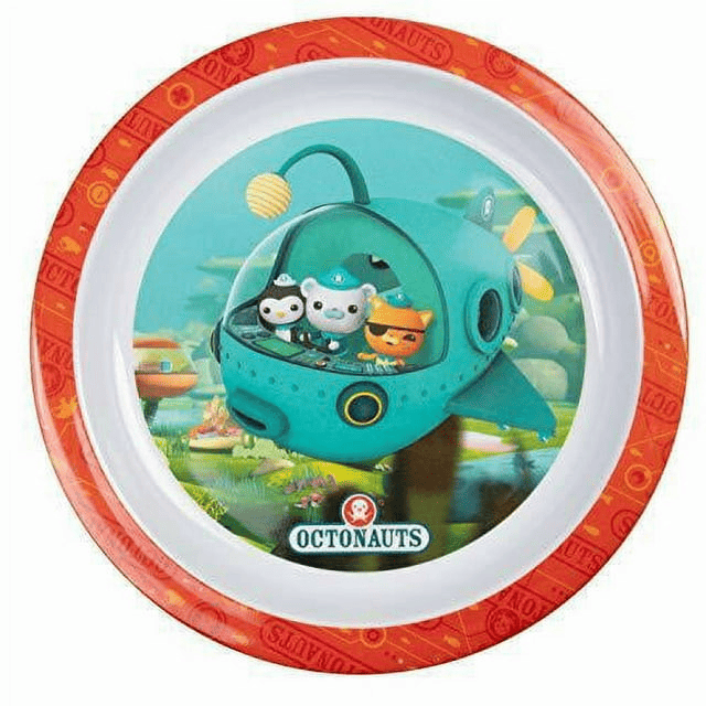 Octonauts 5 Pc Mealtime Feeding Set for Kids and Toddlers - Includes Plate, Bowl, Cup, Fork and Spoon Utensil Flatware - Durable, Dishwasher Safe, BPA Free - SJB-DIAMOND ELITES