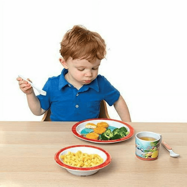 Octonauts 5 Pc Mealtime Feeding Set for Kids and Toddlers - Includes Plate, Bowl, Cup, Fork and Spoon Utensil Flatware - Durable, Dishwasher Safe, BPA Free - SJB-DIAMOND ELITES
