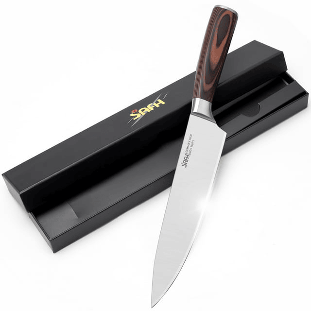 SAFH 8" Chef Knife, German Stainless Steel Sharp Knife, Premium Knife with Gift Box - SJB-DIAMOND ELITES