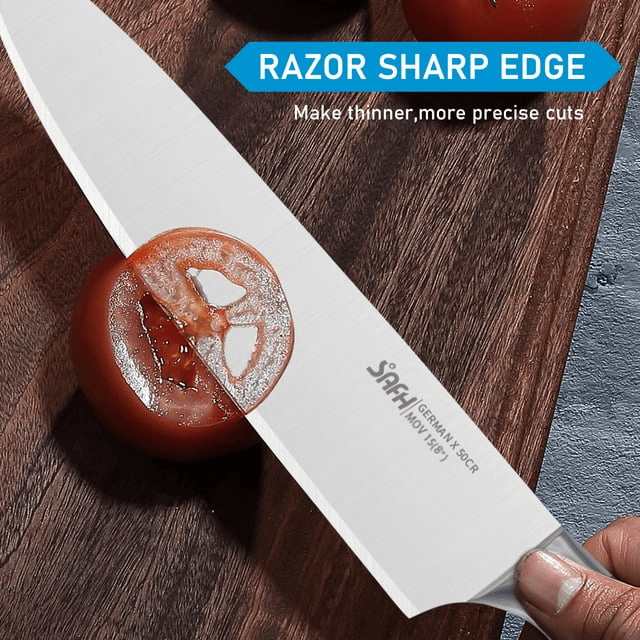 SAFH 8" Chef Knife, German Stainless Steel Sharp Knife, Premium Knife with Gift Box - SJB-DIAMOND ELITES