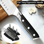 TOPFEEL Kitchen Knife Set, 3-piece Stainless Steel Chef Knife,Santoku Knife & Utility Knife with Gift Box for Home - SJB-DIAMOND ELITES