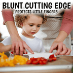 Zulay Kitchen Kids Knife Set 3-Piece for Cooking Cutting Fruits Veggies & Cake Starter Knife Red - SJB-DIAMOND ELITES