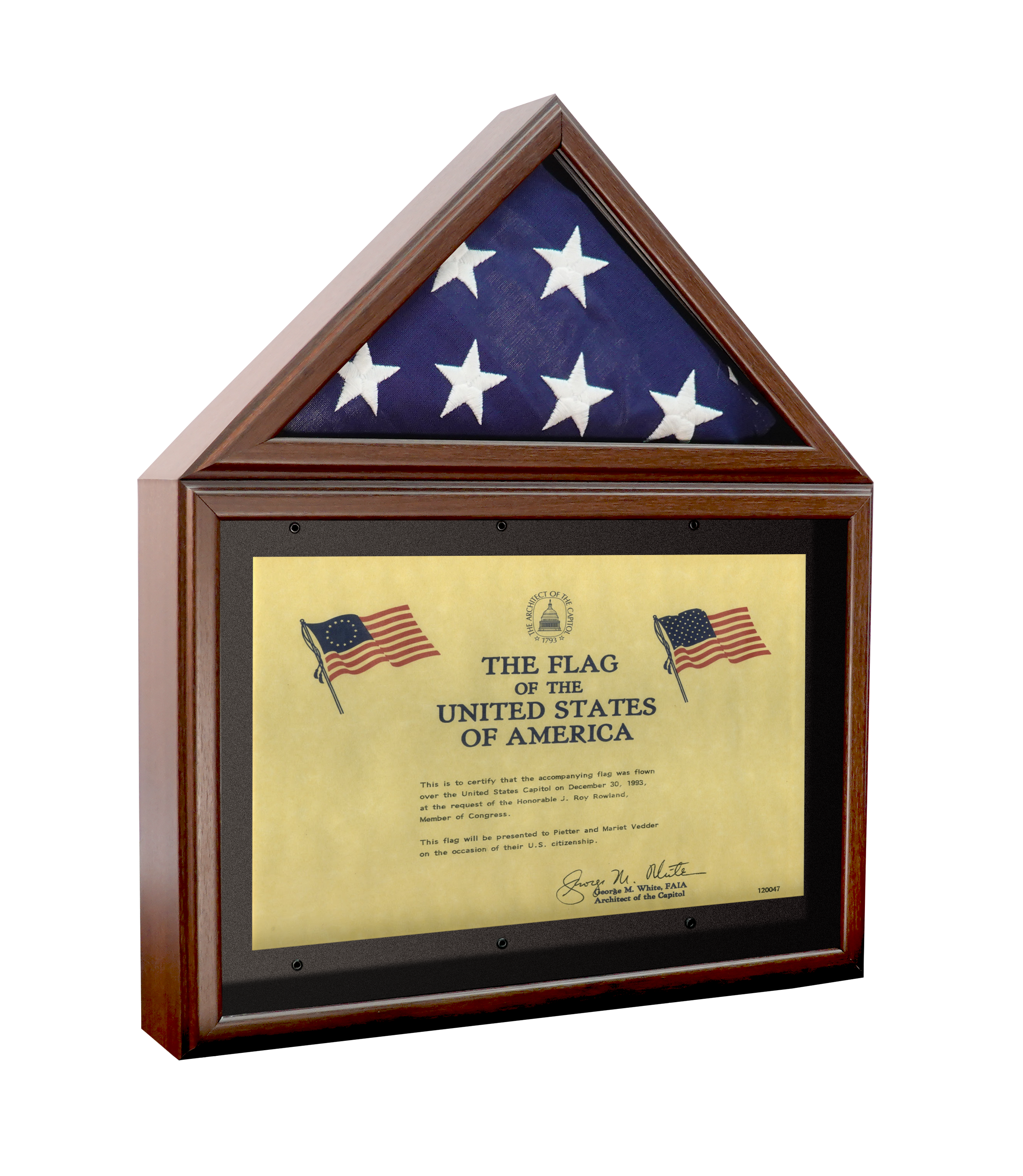 Large Military Shadow Box Frame Memorial Burial Funeral Flag Display Case The Military Gift Store