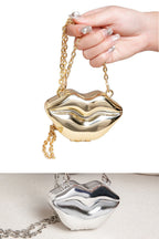 Lip Shaped Small evening Clutch Purse – Stylish Shinny Party Purse, Perfect for Casual Outings, Proms, and Parties – A Unique Fashion Accessory That Turns Heads - SJB-DIAMOND ELITES