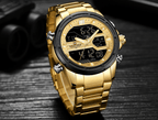 Mens Wrist Watch, Waterproof Analog Digital Watches Multifunction Stainless Steel Business Watches For Man Perfect Gift - SJB-DIAMOND ELITES