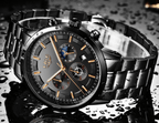 Men's Waterproof  Watch With Chronometers And Date Display Unique Design Perfect Gift Stevvex