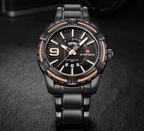 Men's  Luxury Stainless steal Waterproof Watch With Day And Date Display Unique Design Perfect Gift In Modern Metal Men  Wrist Watch Design - SJB-DIAMOND ELITES