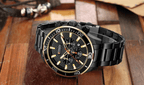 Men's Waterproof Watch With Chronometers, Date Display Excellent Background Unique Design Perfect Gift Stevvex