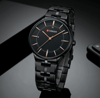 Men's  Waterproof Watch With Shining Bracelet In Five Modern Designs Perfect Gift For Your Loved One Stevvex