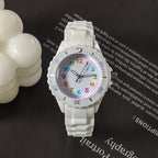 Kids Quartz Watches 50M Waterproof Analog Wristwatches Jelly Clock Students Watch Children PU Band Watch Childrens Analog Wrist Watch With Protective Design Simple Watch For Girls And Boys Stevvex