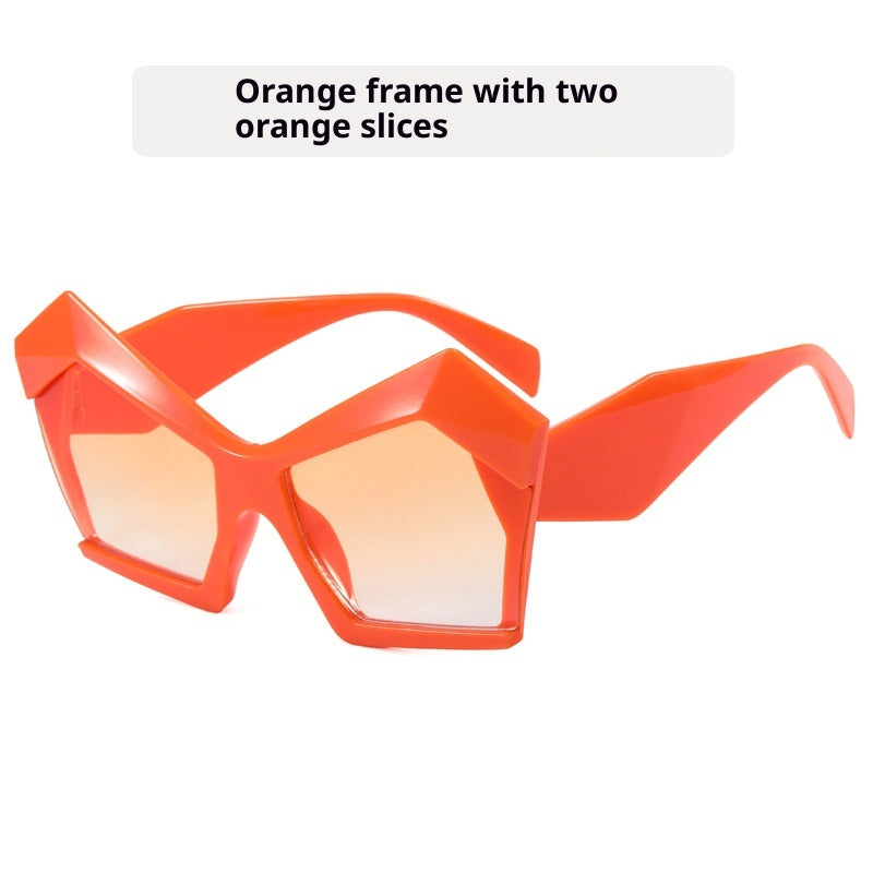 Oversized Square Cateye Polarized Sunglasses Big Trendy Style Fashionable Personality Big Frame Sunglasses New Fashionable & Popular Street Style Sunglasses For Women Stevvex