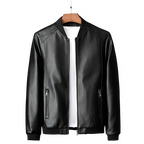 Leather Jacket Bomber Motorcycle Jacket Men Biker PU Baseball Jacket Plus Size 7XL 2020 Fashion Causal Jaqueta Masculino J410 Pi-Mart