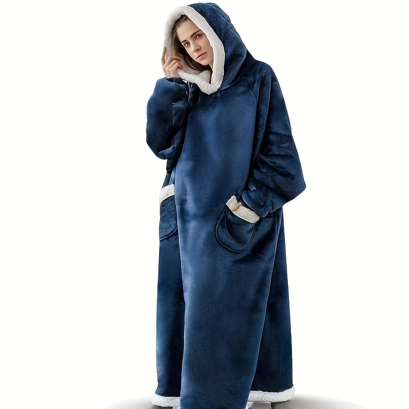 1pc Super Soft Hoodie Wearable Blanket for Adults with Big Pocket - Perfect for Christmas Parties and Cozy Nights In Lootquake LLC