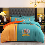 Thickened Brushed Four-piece Winter Bed Sheet And Duvet Cover Three-piece Bedding Set Pi-Mart