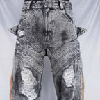 Washing Destroys Fashion Deconstruction Design Patchwork Pants Lootquake LLC