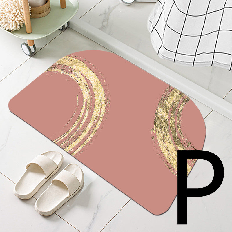 Diatom Mud Bathroom Door Non-slip Absorbent Floor Mat Pi-Mart