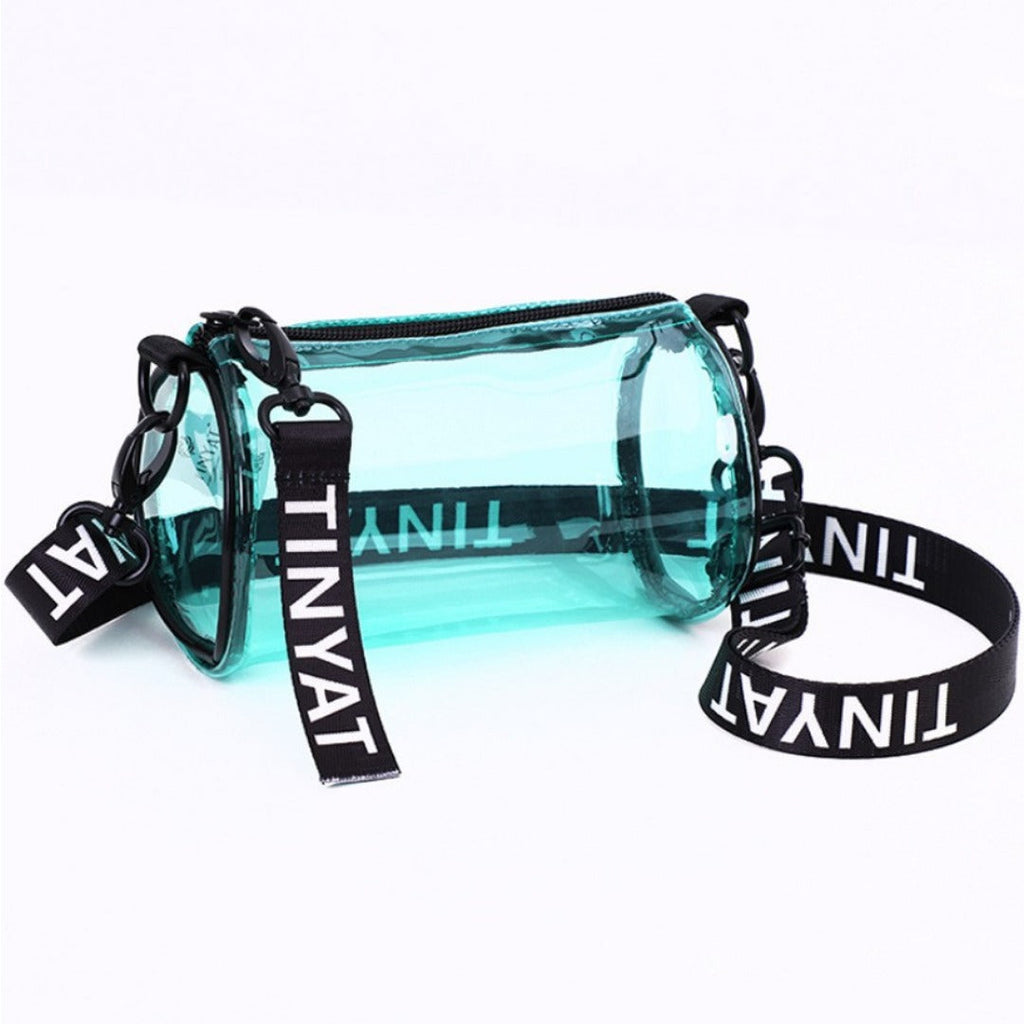 PVC waterproof drum crossbody bag, Transparent small crossbody bag, - SJB-DIAMOND ELITES