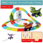 Children's Roller Coaster Dinosaur Track Electric Plastic Toy Pi-Mart