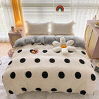 Double-sided Warm Coral Fleece Duvet Cover Pi-Mart