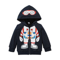 Children's Hooded Tops Jackets Kids Zipper Shirts Pi-Mart