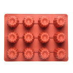 12 Cavity Silicone Mold Cake Mold Muffin Cupcake Baking Tray Dessert Pastry Cake Decorating Tools Nonstick Cannel Mold Baking Cake Pan For Bread Muffin Cake Baking Pan Kitchen Baking Molds Stevvex