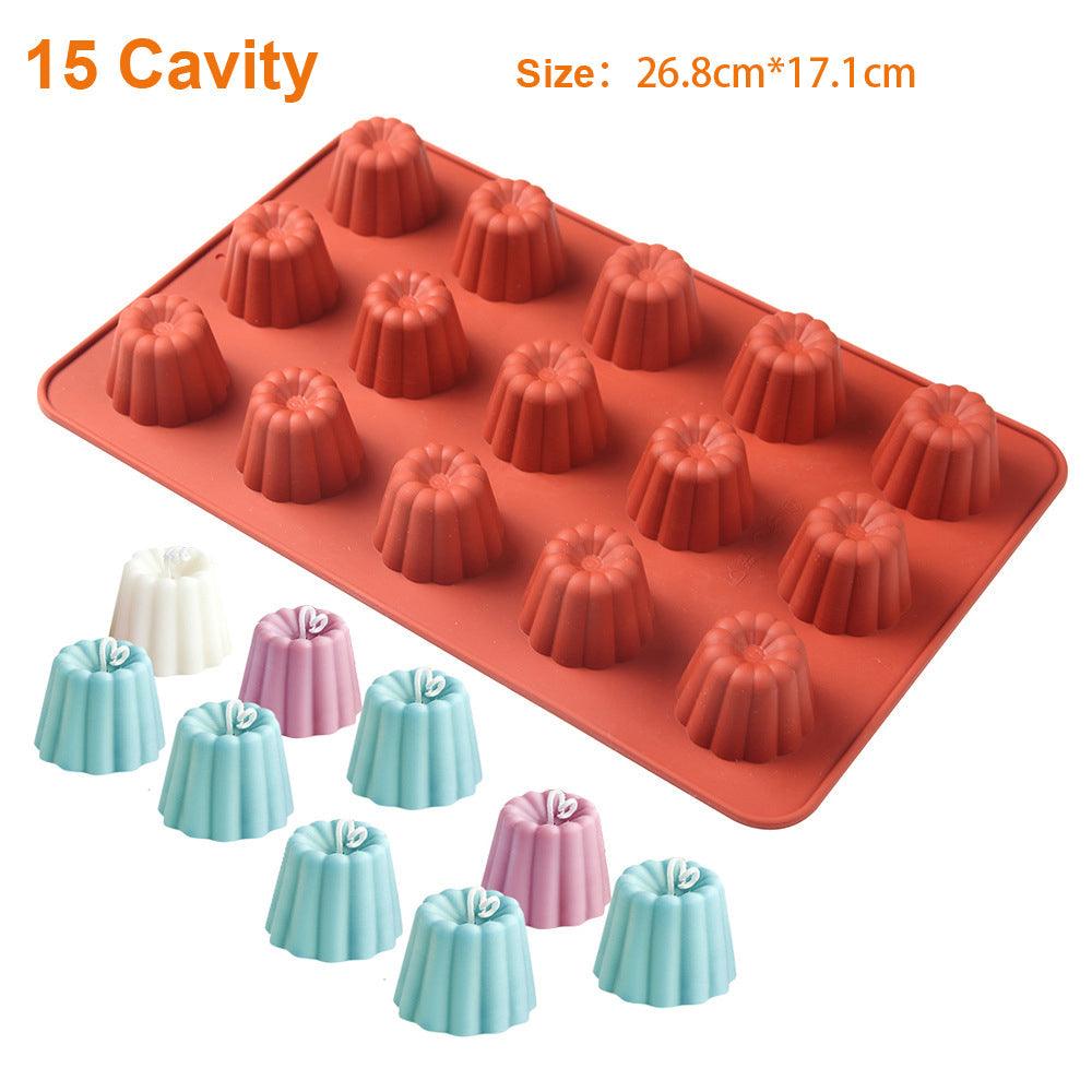 12 Cavity Silicone Mold Cake Mold Muffin Cupcake Baking Tray Dessert Pastry Cake Decorating Tools Nonstick Cannel Mold Baking Cake Pan For Bread Muffin Cake Baking Pan Kitchen Baking Molds Stevvex