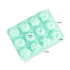 12 Emoticons Ice Mould Silicone Baking Mold Cake Candy Chocolate Sugar Ice Pastry Food Mold Funny Multifunction Kitchen Bar Tool Silicone Emoji Molds Flexible Molds Kitchen Accessories