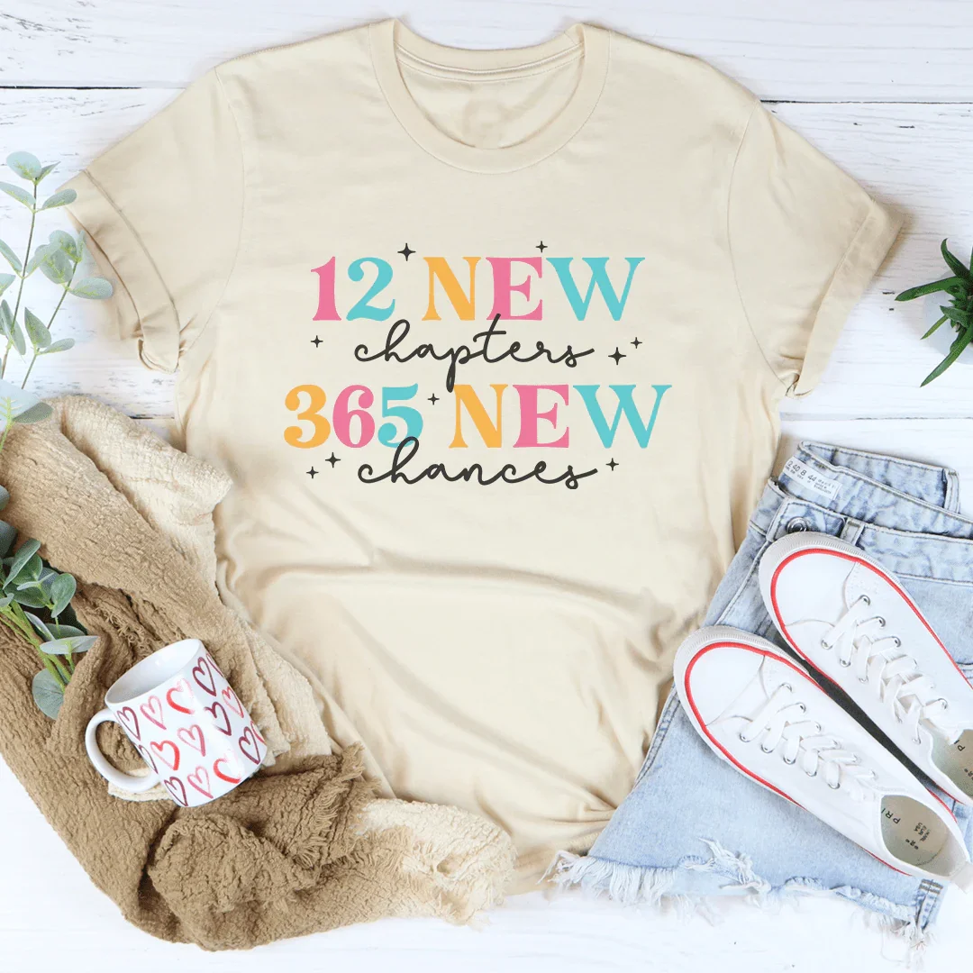 12 New Chapters 12 New Chances Tee Peachy Sunday
