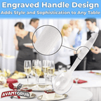 Avant Grub 5" Wide Clear Plastic Soup Spoons, 50 Pack - SJB-DIAMOND ELITES