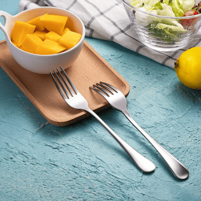 Aursear Upgrade Stainless Steel Dinner Forks Set, Salad Forks,Silver - SJB-DIAMOND ELITES