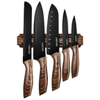 Cohesion Knife Magnetic Strip & 5 Pcs Kitchen Knife Set - Magnetic Knife Holder for Wall Stainless Steel Chef Knife - SJB-DIAMOND ELITES