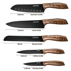 Cohesion Knife Magnetic Strip & 5 Pcs Kitchen Knife Set - Magnetic Knife Holder for Wall Stainless Steel Chef Knife - SJB-DIAMOND ELITES