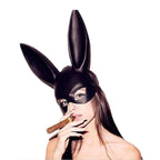 Fashion Black Rabbit Ear Half Face Mask Pi-Mart