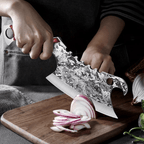 Dream Reach Butcher Knife Outdoor Meat Cleaver with Leather Sheath for Outdoor Camping Cooking BBQ Perfect Valentine's Day Gift for Men Hunting Camping - SJB-DIAMOND ELITES