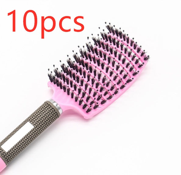 Hairbrush Anti Klit Brushy Haarborstel Women Detangler Hair Brush Bristle Nylon Scalp Massage  Teaser Hair Brush Comb Pi-Mart