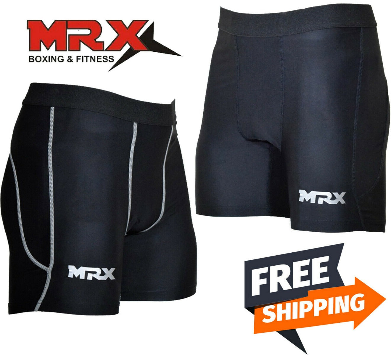 MRX Men’s Compression Shorts Running  Gym Sports Fitness Active Wear - SJB-DIAMOND ELITES