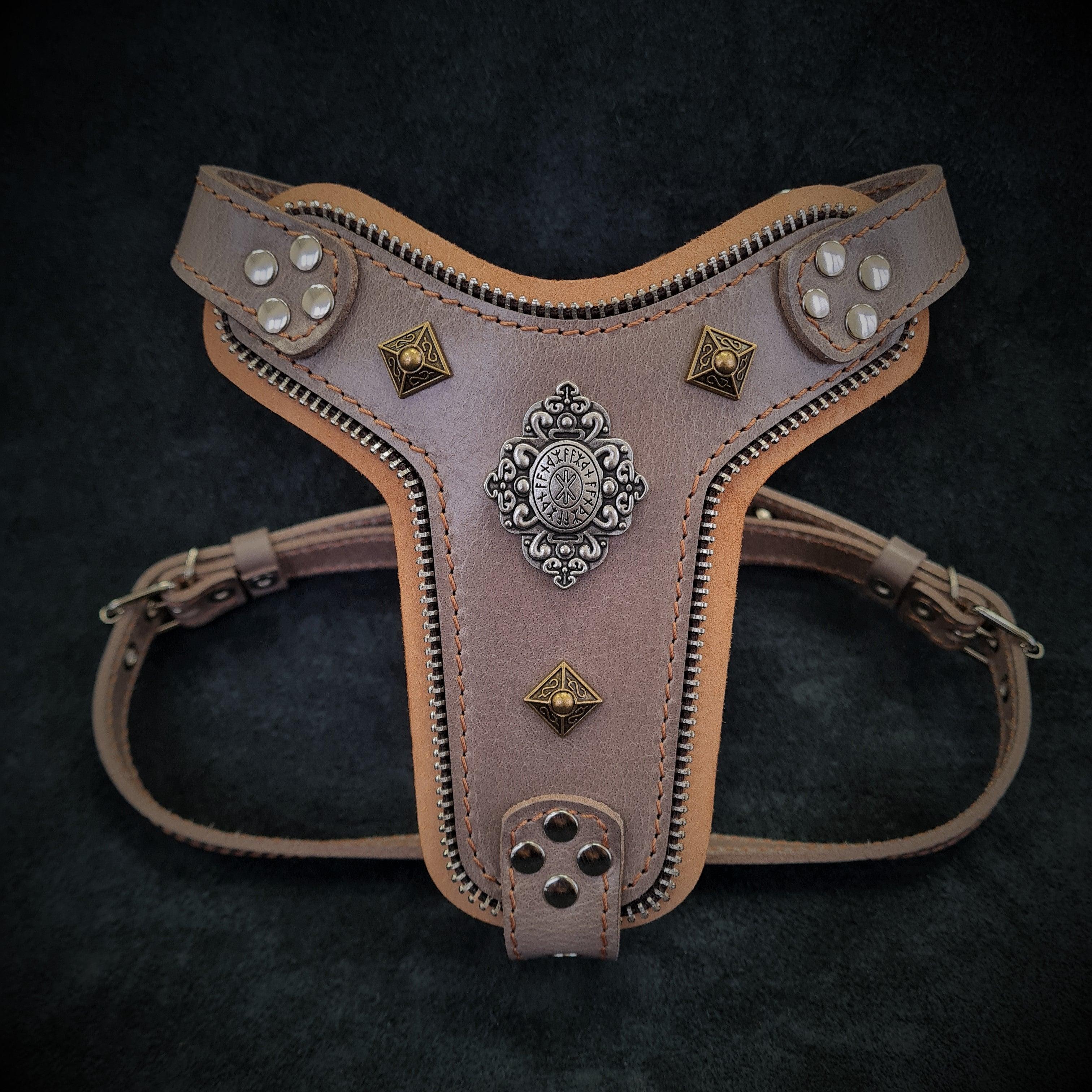 The ''Aztec'' harness Grey Small to Medium Size - SJB-DIAMOND ELITES