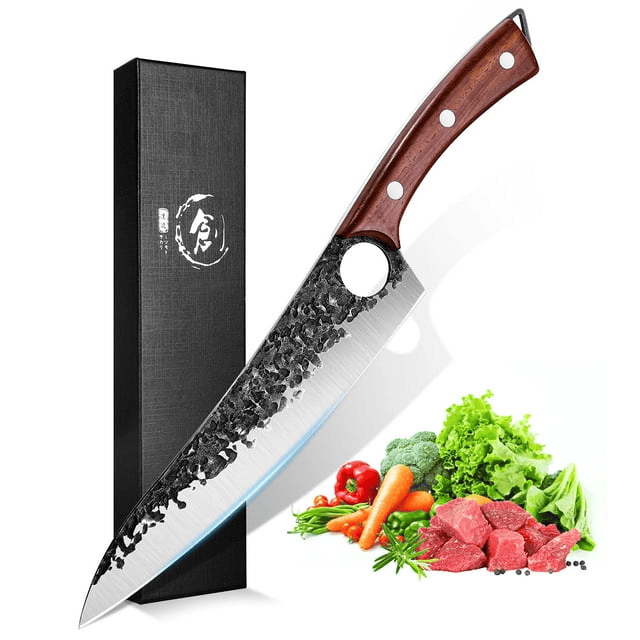 Dream Reach 8 inch Chef Knife Kitchen Knives Hand Forged Full Tang with Gift Box - SJB-DIAMOND ELITES