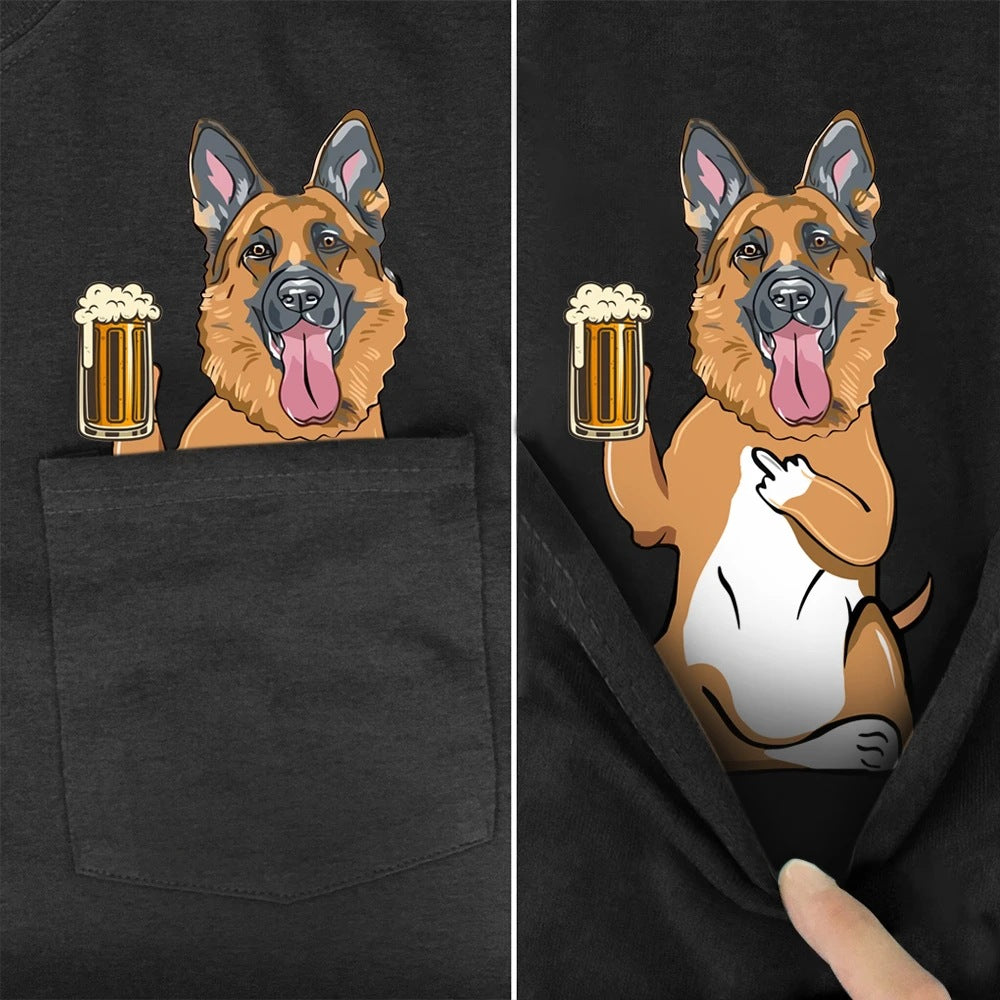 Husky Print T-Shirt