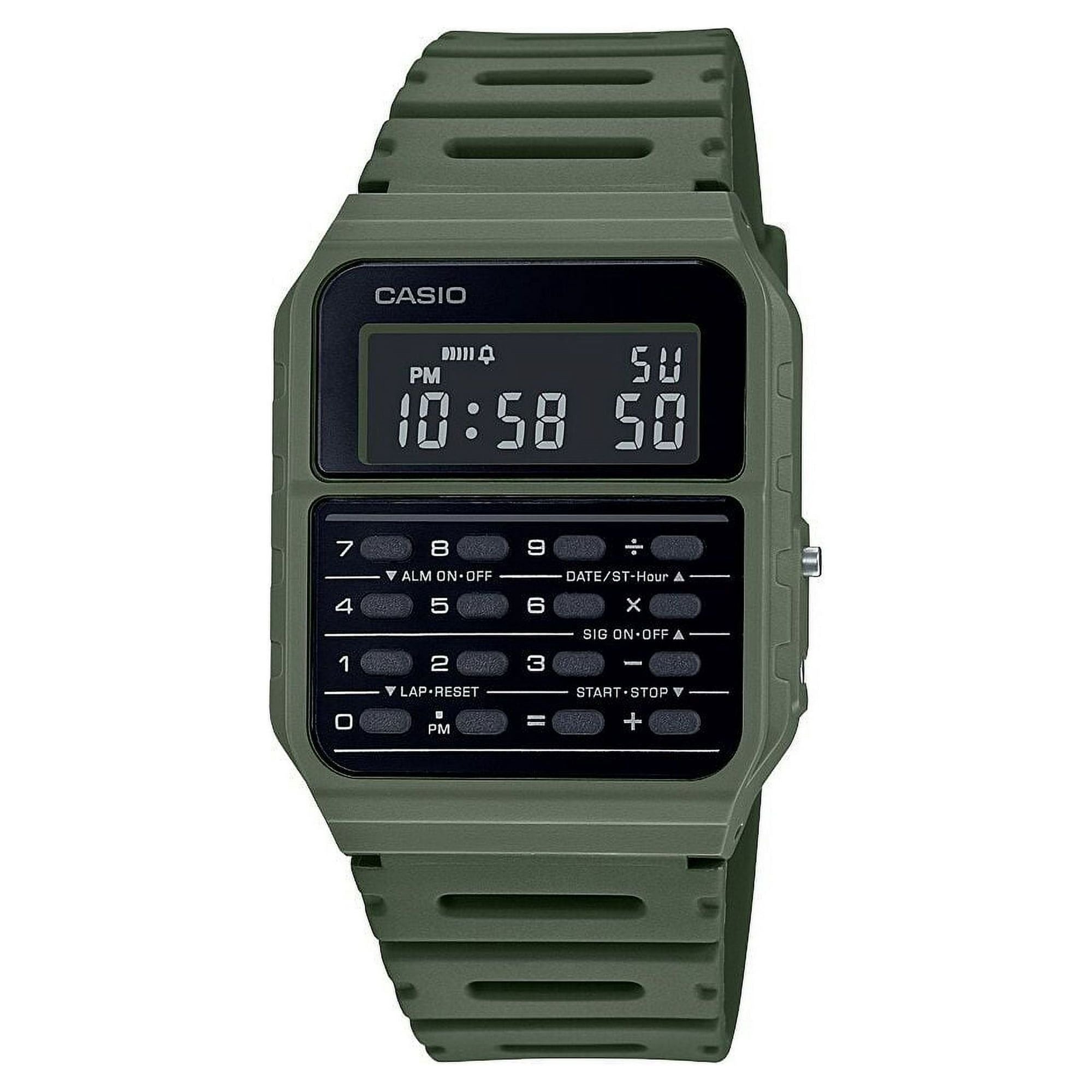 Casio Unisex Classic Calculator Watch, Green