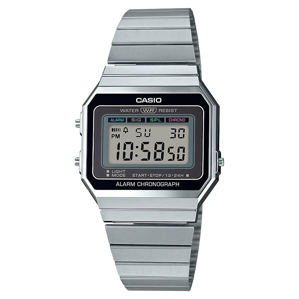 Casio Men's Slim-Digital Stainless Steel Watch