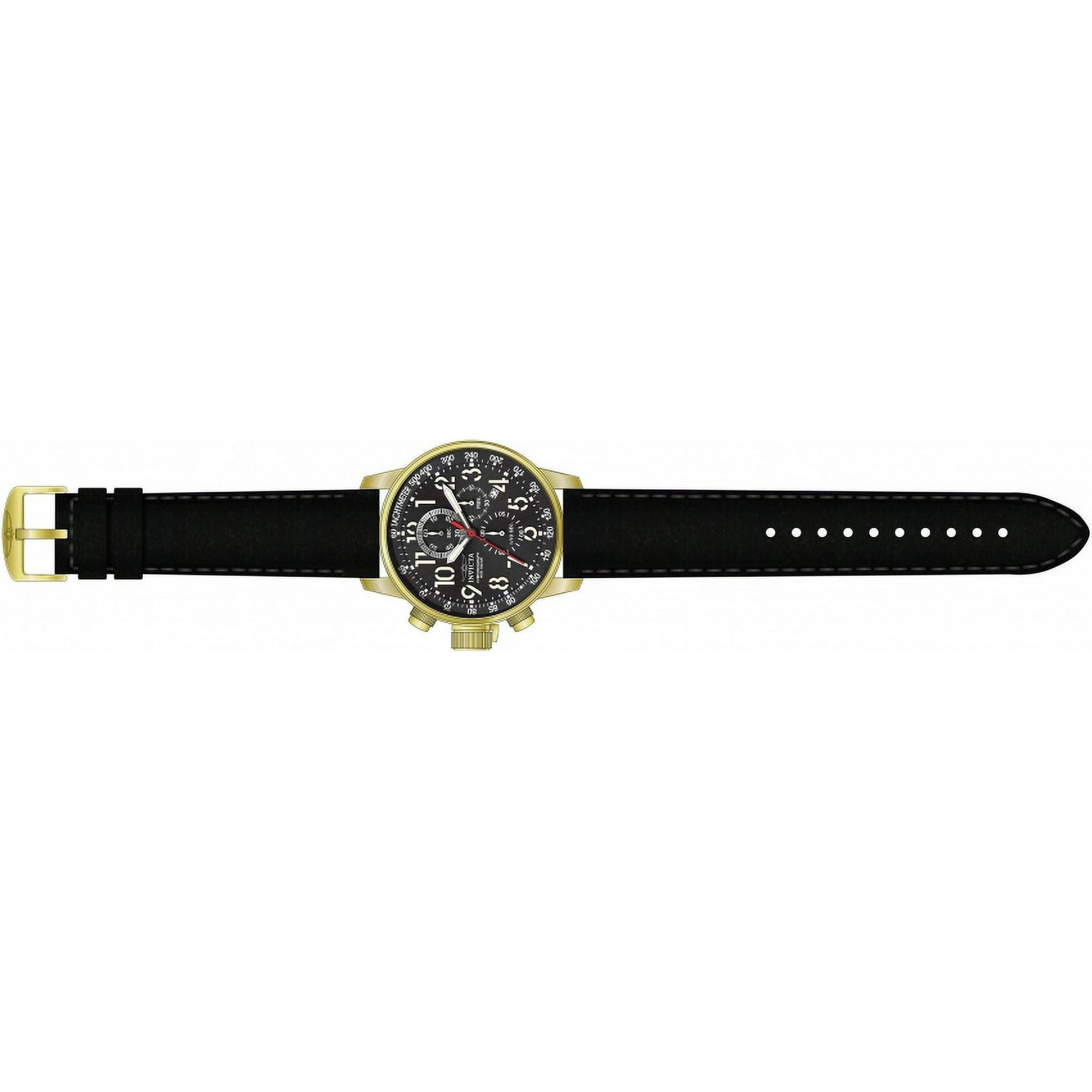 Invicta Men's I-Force 28741 Gold Leather Quartz Fashion Watch
