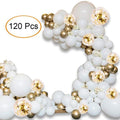 120pc White Gold Confetti Metallic Balloon Arch Kit For Wedding Birthday Party Decorations Baby Shower Party Balloons Garland Arch Kit for Bridal Shower Baby Shower Party Decoration Stevvex