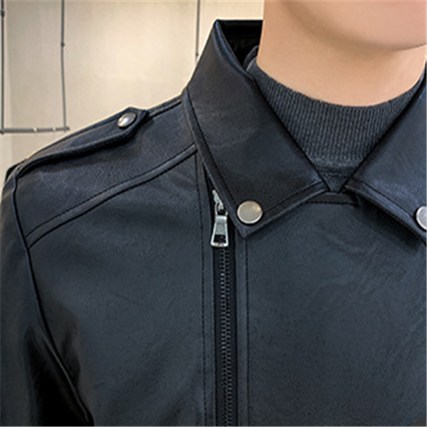 Mid-length leather jacket Pi-Mart