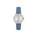 Time and Tru Women's Crystal Accent Silver Tone Watch