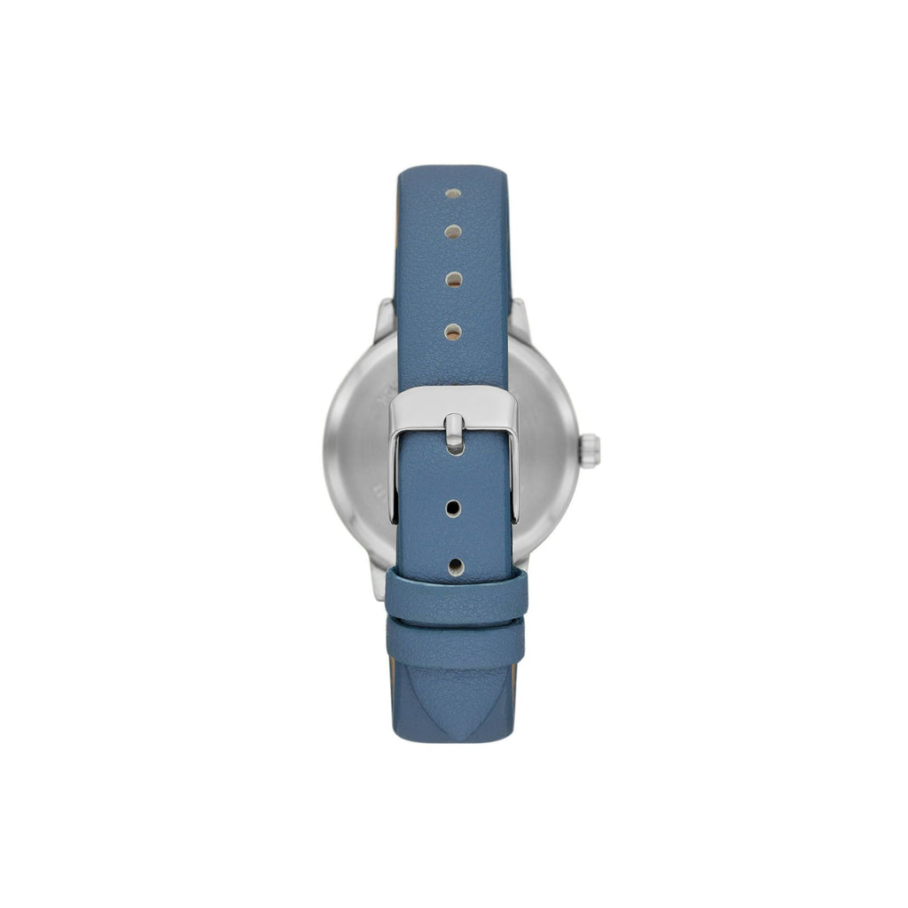 Time and Tru Women's Crystal Accent Silver Tone Watch