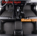 Fully Surrounded Car Leather Floor Mat Pad All Weather Protection Pi-Mart