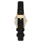 Time and Tru Women's Gold Tone Oval Watch with Faux Leather Strap