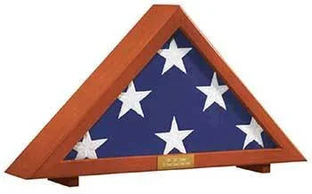 Flag Display Case Memorial with Personalized Brass Plaque The Military Gift Store